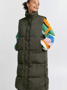 Длинный жилет ихбунала Ichi, зеленый