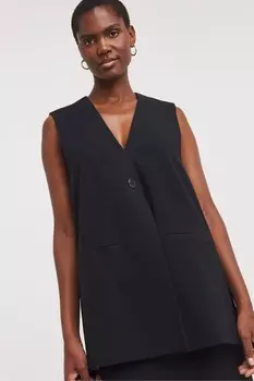 Длинный жилет Jd Williams, черный