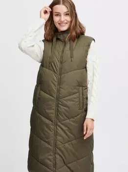Длинный жилет оксболин Oxmo, зеленый