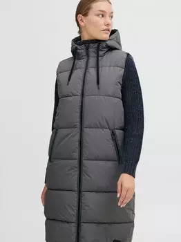 Длинный жилет oxsolice Oxmo, серый