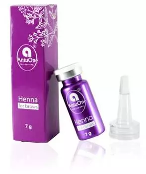 Для бровей, черный, 7 г Project Lashes, Antuone Powder Henna