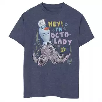 Для мальчиков 8–20 лет Disney Frozen Olaf представляет футболку с рисунком «Эй, я OctoLady» Disney