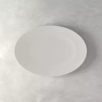 Для меня овальная тарелка Villeroy & Boch, белый