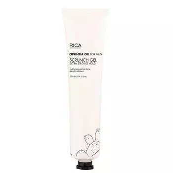 Для мужчин Scrunch Gel Extra Hold, Фиксирующий гель суперсильной фиксации 125мл Rica Opuntia Oil