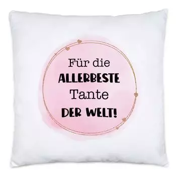 Для самой лучшей тети на свете, подушка с наполнителем, тетя, крестная, день рождения, Рождество Hey!Print