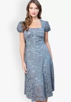 Дневное платье A-LINE WITH CONTRAST LINING HotSquash, серый