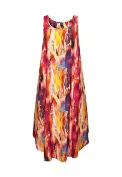 Дневное платье ABSTRACT PRINT A-LINE Ulla Popken, мультиколор