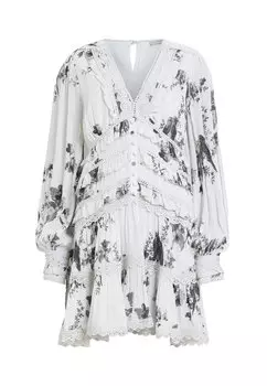 Дневное платье AllSaints, кремово-белое Zora Iona Dress