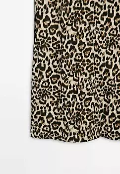 Дневное платье ANIMAL Massimo Dutti, темно-коричневый