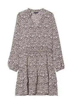 Дневное платье AUSGESTELLTES MIT VOLANTS BONOBO Jeans, черный