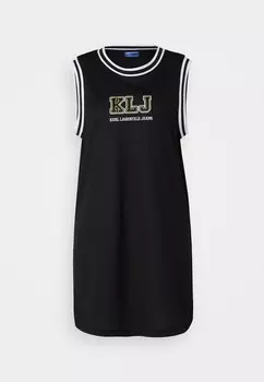 Дневное платье BASEBALL TANK DRESS Karl Lagerfeld, черный