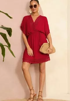 Дневное платье BELTED COVER UP REGULAR FIT Love & Roses, красный