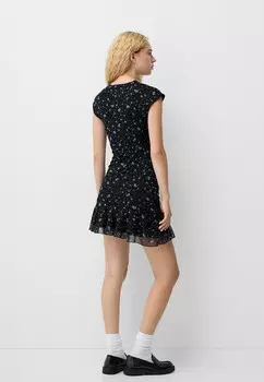 Дневное платье Bershka, черный деним