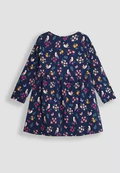 Дневное платье BIRD AND BUTTON FRONT REGULAR FIT JoJo Maman Bb, синий