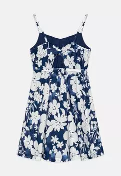 Дневное платье Bow Back Girls GAP, синее