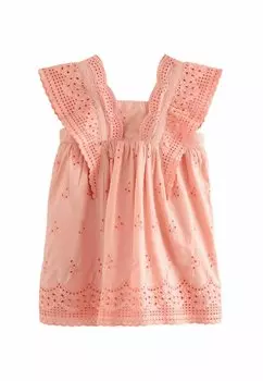 Дневное платье Broderie Regular Fit Next, розовое