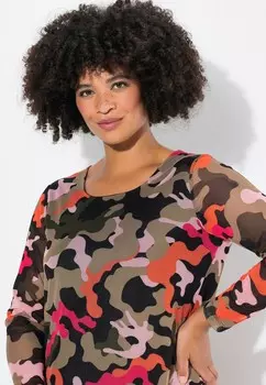 Дневное платье CAMOUFLAGE RAFFNUNGEN Angel of Style, зеленый