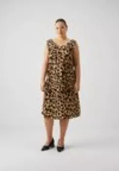 Дневное платье CARVIVIENNE LIFE DRESS Only Carmakoma, бежевый