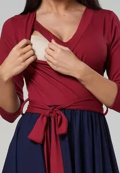 Дневное платье Ciowa Z Funkcj Karmienia Chelsea Clark, темно-красный