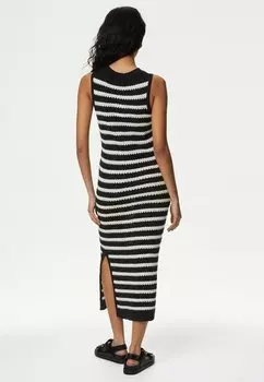 Дневное платье COTTON RICH STRIPED KNIT Marks & Spencer, мультиколор