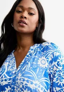 Дневное платье CURVES New Look, синий