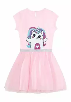 Дневное платье CUTE KITTY Denokids, розовый
