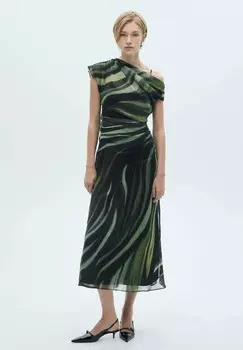 Дневное платье DONNY Mango, черный