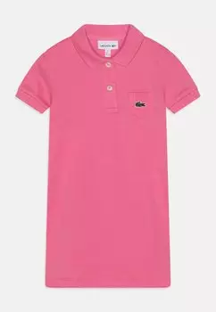 Дневное платье Dress Essentials Lacoste, резеда розовое