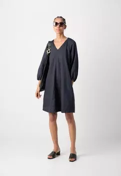 Дневное платье Dress Short Length A Line Feminine Neckline Marc O'Polo, темно-синий