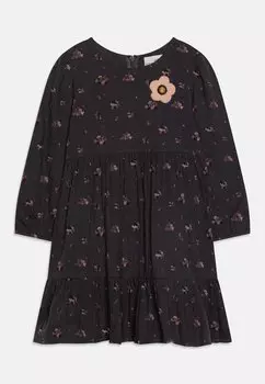 Дневное платье DRESS WITH FLOWERS happy girls, цвет antracite