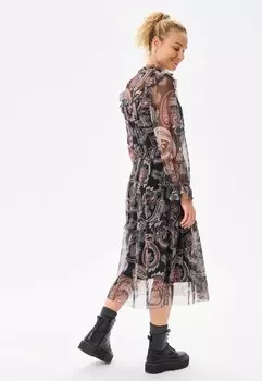 Дневное платье EMMA blue shadow, черный