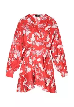 Дневное платье faina, красный