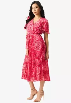 Дневное платье FLORAL GINI LONDON, розовый