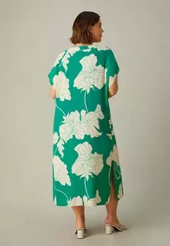 Дневное платье FLORAL PLEAT FRONT Live Unlimited London, зеленый