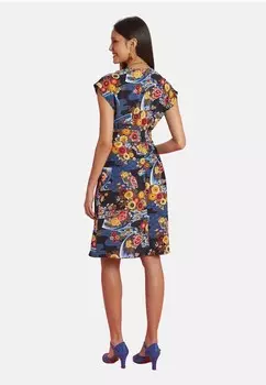 Дневное платье FLORALIE Antoine et Lili, темно-синий