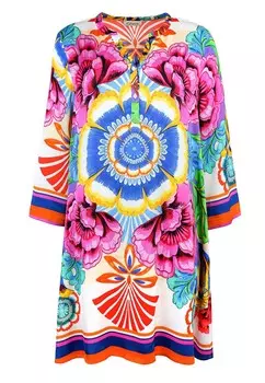 Дневное платье FLOWERS ORNAMENT Grace, мультиколор
