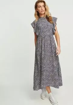 Дневное платье FLUTTER SLEEVE MIDI-REGULAR FIT Next, цвет navy ditsy print