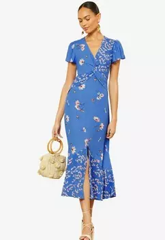 Дневное платье FLUTTER SLEEVE TWIST FRONT REGULAR FIT Love & Roses, синий