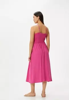 Дневное платье GIMPED STRAPPY MIDI Koton, розовый