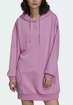 Дневное платье Hoodie Dress adidas Originals, фиолетовое