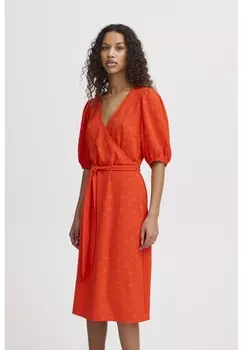 Дневное платье HURLY DR ICHI, красный