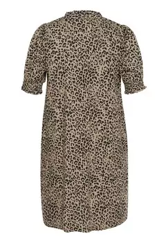 Дневное платье KAFFE CURVE KCBEATHEA SHORT SLEEVE DRESS Kaffe Curve, бежевый