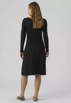 Дневное платье KLEID VMMNANCY LS BOATNECK GA EXC Vero Moda, черный