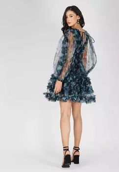 Дневное платье Lace & Beads, синий