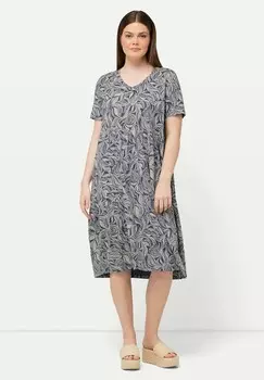 Дневное платье LEAF SHORT SLEEVE Ulla Popken, фиолетовый