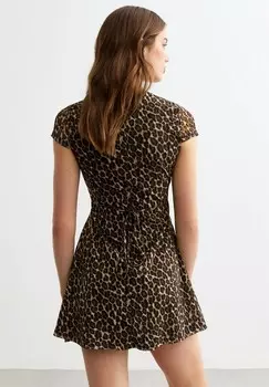 Дневное платье LEOPARD New Look, коричневый