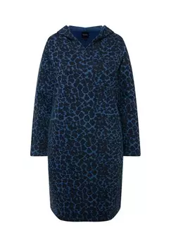 Дневное платье LEOPARD Ulla Popken, темно-синий