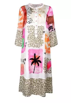 Дневное платье LEOPATCH AMORE LANG Grace, бежевый