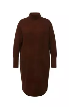 Дневное платье LONG SLEEVE TURTLENECK Ulla Popken, коричневый