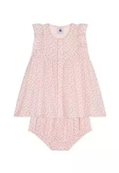 Дневное платье MANCHES COURTES ET BLOOMER EN GAZE DE SET Petit Bateau, цвет avalanche panty